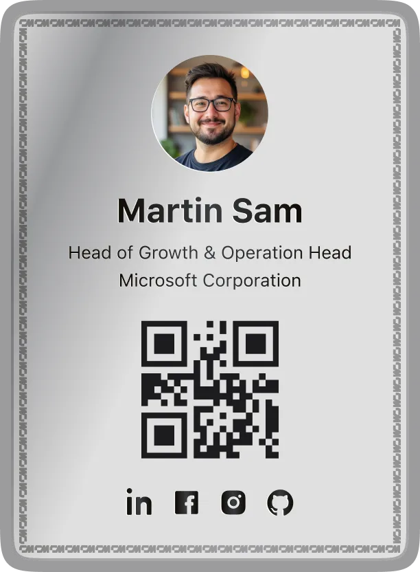 ConnectMachine digital card, Business Networking