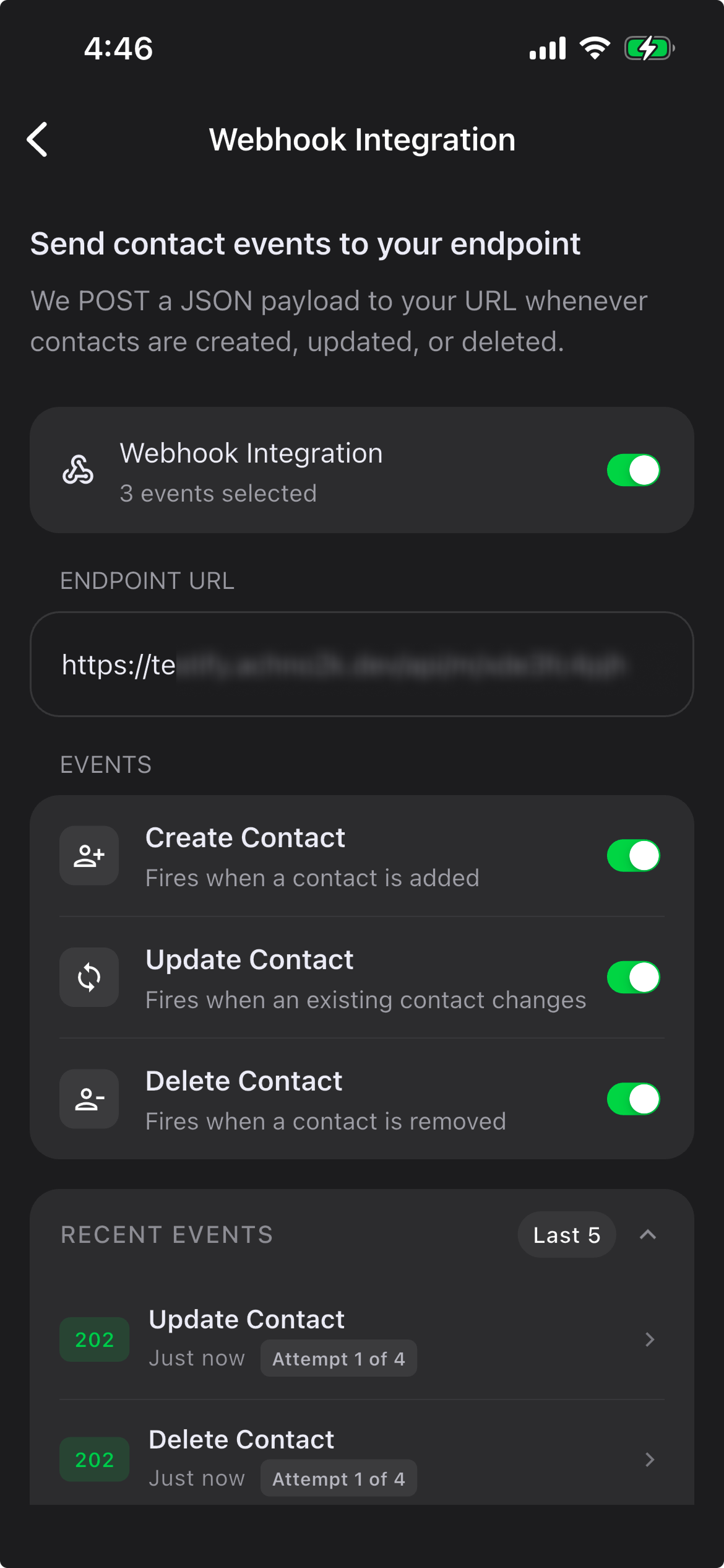Creating a Salesforce contact from ConnectMachine via Zapier
