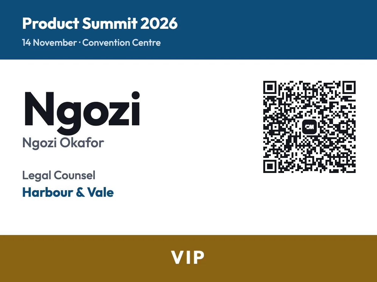 Modello di badge per eventi Classic, badge VIP con intestazione colorata e nastro del tipo di badge