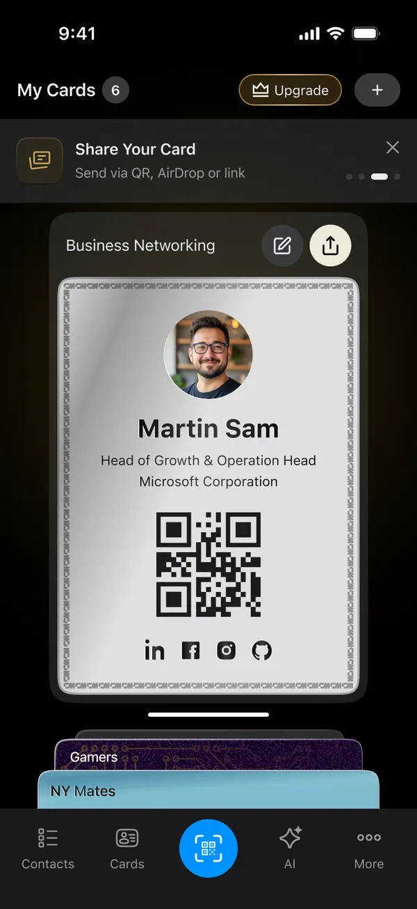 ConnectMachine app screen